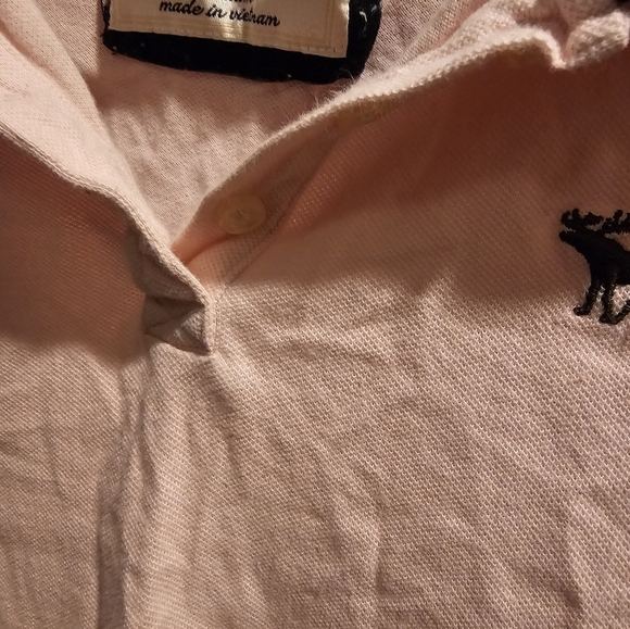 Abercrombie & Fitch Girls Medium Pink Polo Shirt - Picture 3 of 6